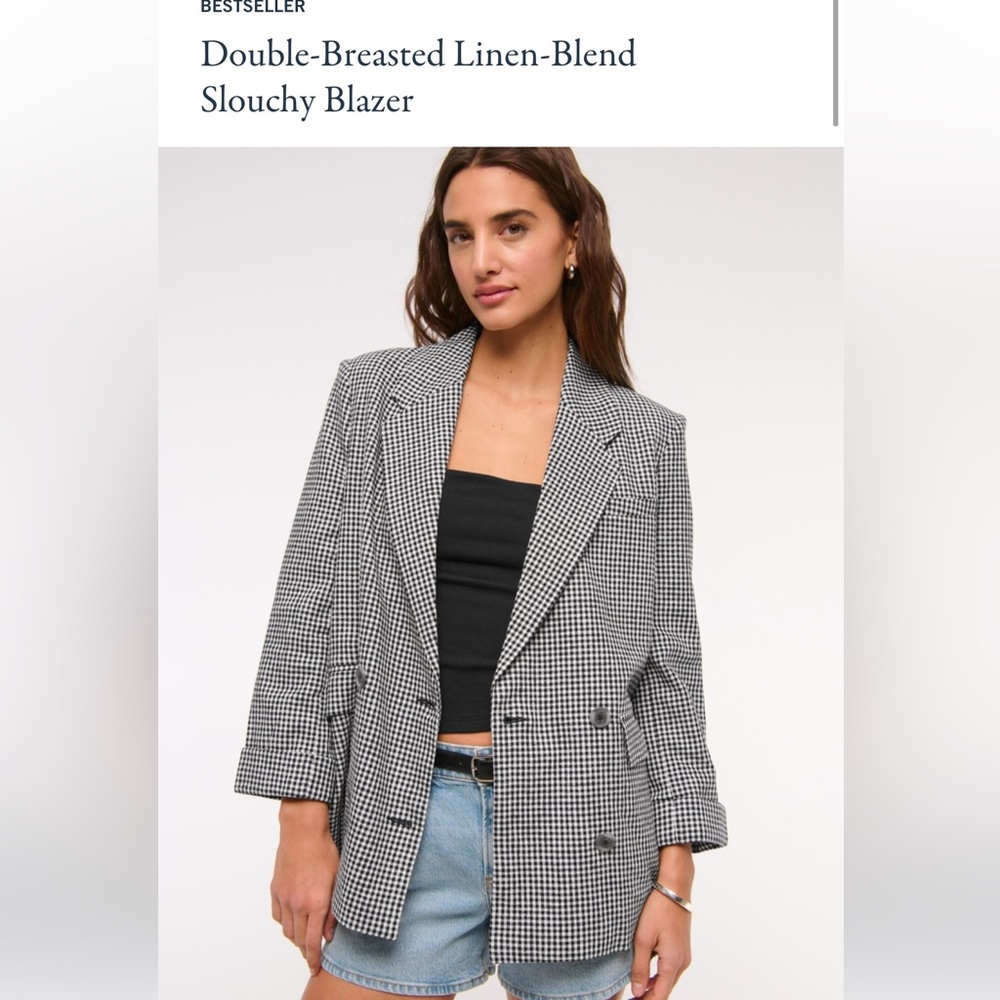 Abercrombie gingham blazer